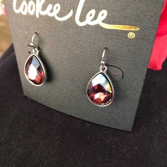 097 - NWT Cookie Lee Teardrop Earrings - Picture 3 of 6